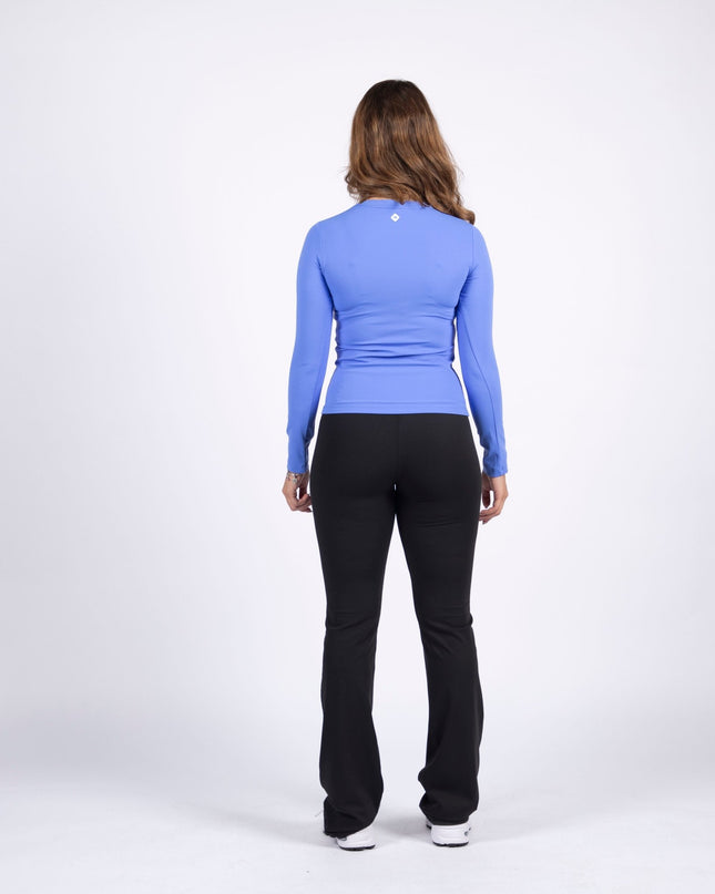 Blue | Women's Soft Knit Long Sleeve Tshirt - Women's Soft Knit Long Sleeve Tshirt - Jobedu Jordan