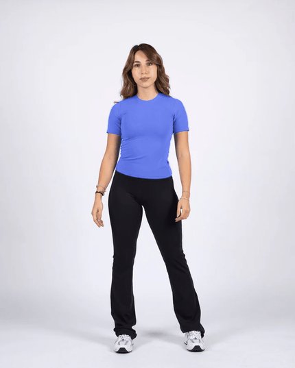 Blue | Women's Soft Knit Tshirt - Women's Soft Knit Tshirt - Jobedu Jordan