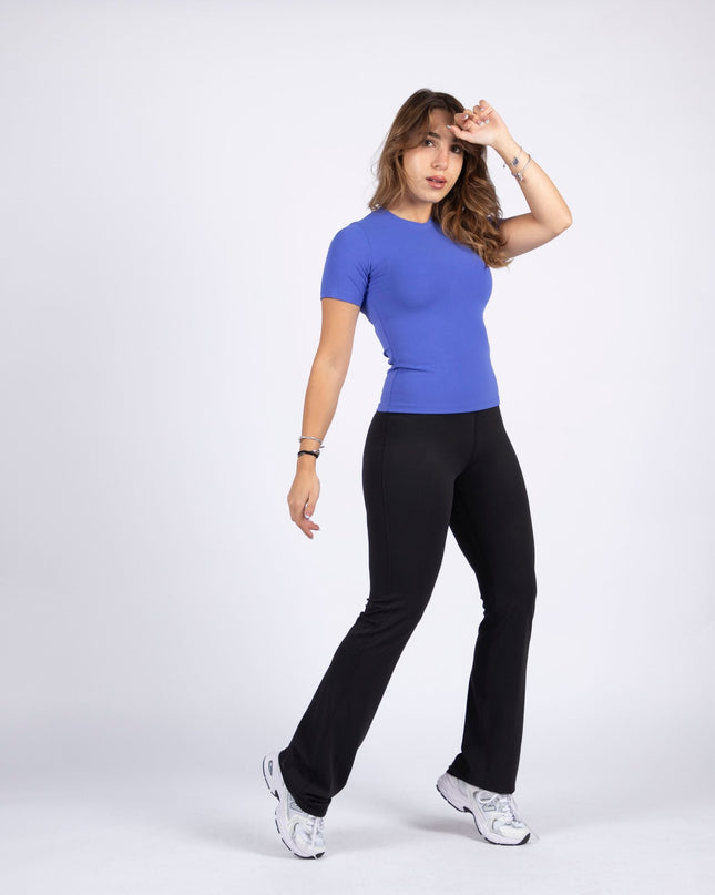 Blue | Women's Soft Knit Tshirt - Women's Soft Knit Tshirt - Jobedu Jordan