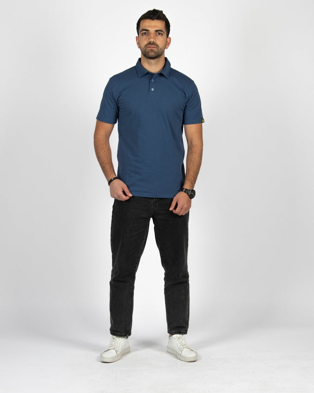 Burnt Navy Blue | Adult Short Sleeve Polo - Basic Polo T-Shirt - Jobedu Jordan