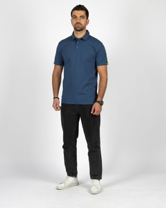 Burnt Navy Blue | Adult Short Sleeve Polo - Basic Polo T-Shirt - Jobedu Jordan