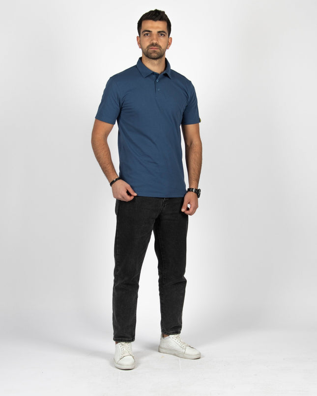 Burnt Navy Blue | Adult Short Sleeve Polo - Basic Polo T-Shirt - Jobedu Jordan