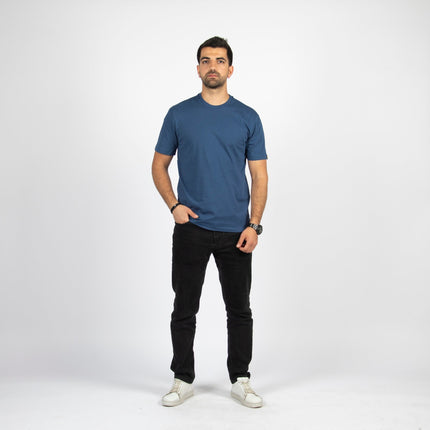 Burnt Navy Blue | Basic Cut T-shirt - Basic T-Shirt - Unisex - Jobedu Jordan