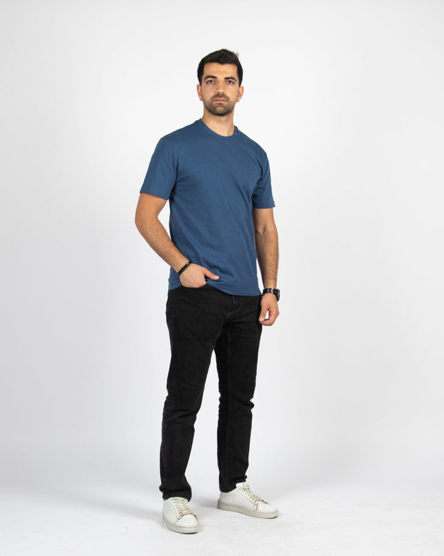 Burnt Navy Blue | Basic Cut T-shirt - Basic T-Shirt - Unisex - Jobedu Jordan