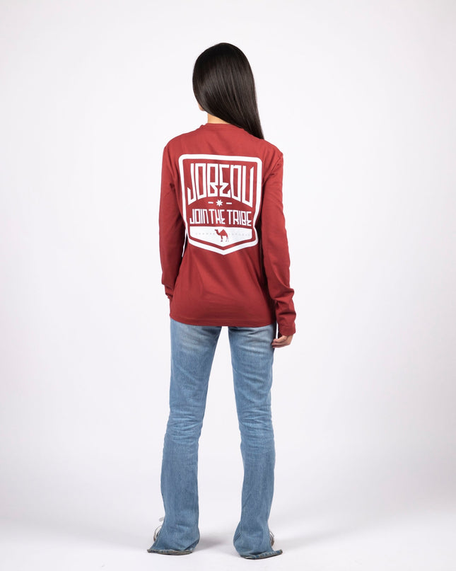 Camel Join The tribe | Adult Graphic Longsleeve Tshirt - Adult Graphic Longsleeve Tshirt - Jobedu Jordan
