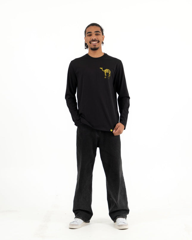 Camel Join The Tribe | Premium T-shirt Unisex Longsleeve Basic Cut - Premium T-shirt Unisex Longsleeve Basic Cut - Jobedu Jordan