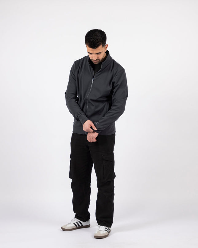 Charcoal | Unisex Superbasic Trainer Jacket - Unisex Superbasic Trainer Jacket - Jobedu Jordan