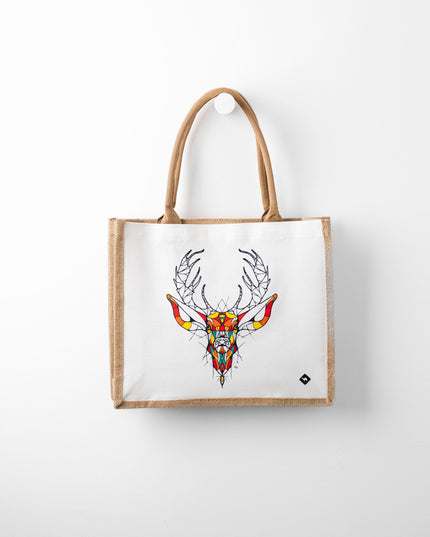 Deer | Jute Bag - Accessories - Jute Bags - Jobedu Jordan