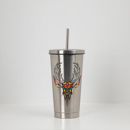 Deer | Premium Stainless Steel Straw Water Bottle - Accessories - Premium Stainless Steel Straw Water Bottle - Jobedu Jordan