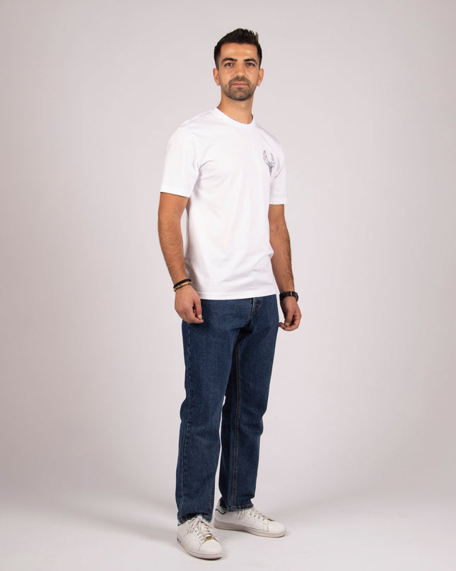 Deer | Premium SuperBasic Ghraphic T-Shirt - Premium Super Basic Cut T-Shirt - Unisex - Jobedu Jordan