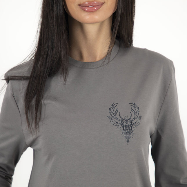 Deer | Premium T-shirt Unisex Longsleeve Basic Cut - Premium T-shirt Unisex Longsleeve Basic Cut - Jobedu Jordan