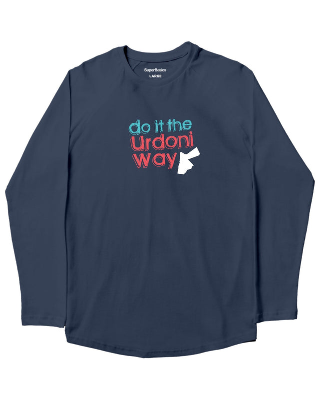 Do It The Urdoni Way | Kids Graphic Longsleeve Tshirt - Kids Graphic Longsleeve Tshirt - Jobedu Jordan