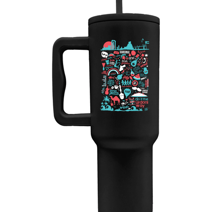 Do It The Urdoni Way | Premium Straw Water Bottle - Accessories - Premium Straw Water Bottle - Jobedu Jordan