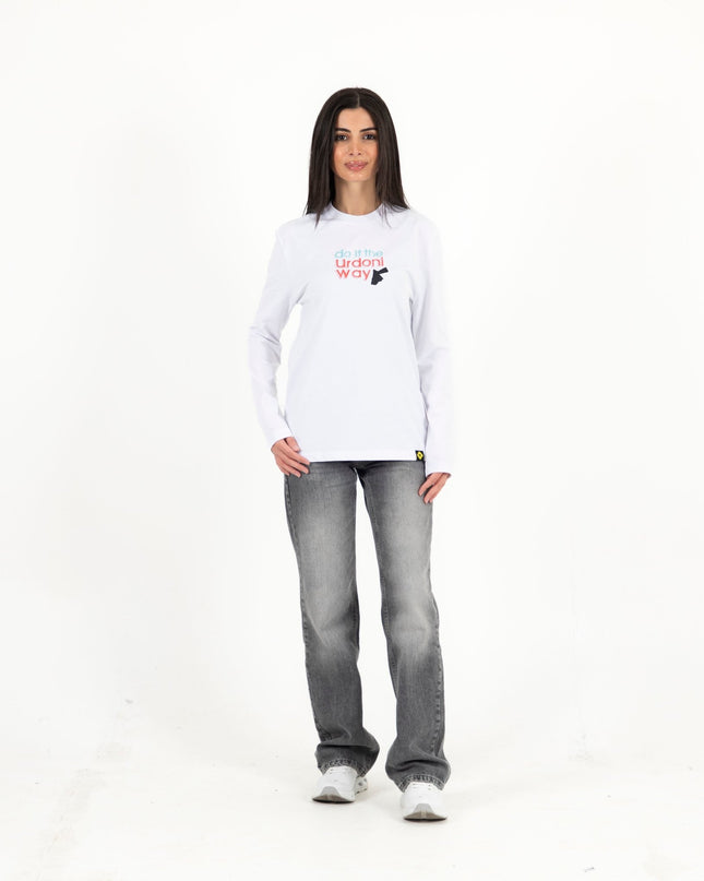 Do It The Urdoni Way | Premium T-shirt Unisex Longsleeve Basic Cut - Premium T-shirt Unisex Longsleeve Basic Cut - Jobedu Jordan