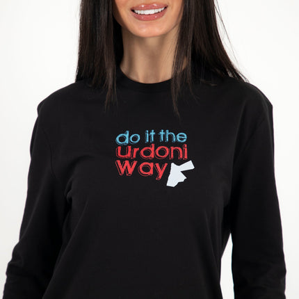 Do It The Urdoni Way | Premium T-shirt Unisex Longsleeve Basic Cut - Premium T-shirt Unisex Longsleeve Basic Cut - Jobedu Jordan