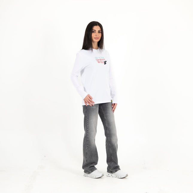 Do It The Urdoni Way | Premium T-shirt Unisex Longsleeve Basic Cut - Premium T-shirt Unisex Longsleeve Basic Cut - Jobedu Jordan