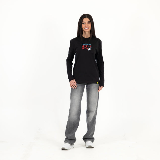 Do It The Urdoni Way | Premium T-shirt Unisex Longsleeve Basic Cut - Premium T-shirt Unisex Longsleeve Basic Cut - Jobedu Jordan