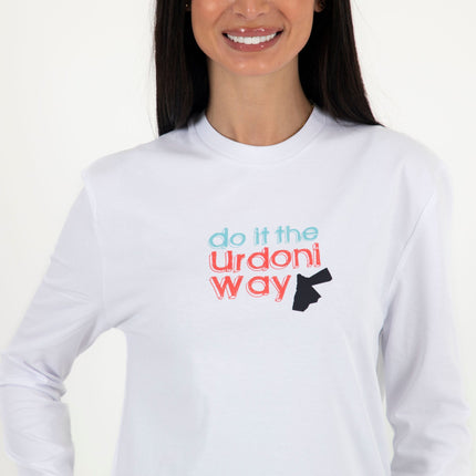 Do It The Urdoni Way | Premium T-shirt Unisex Longsleeve Basic Cut - Premium T-shirt Unisex Longsleeve Basic Cut - Jobedu Jordan