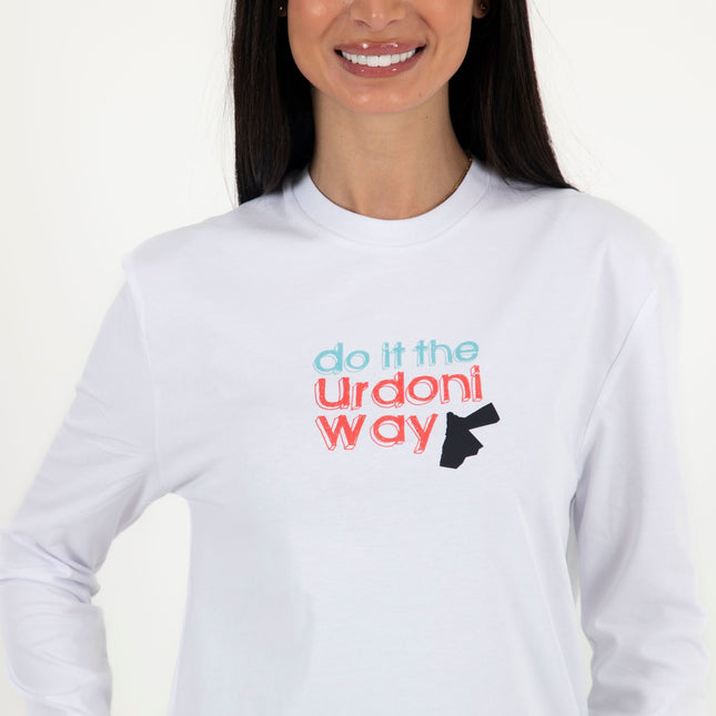 Do It The Urdoni Way | Premium T-shirt Unisex Longsleeve Basic Cut - Premium T-shirt Unisex Longsleeve Basic Cut - Jobedu Jordan