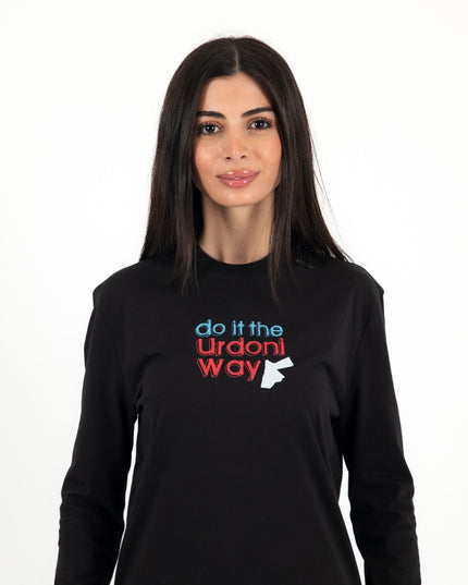 Do It The Urdoni Way | Premium T-shirt Unisex Longsleeve Basic Cut - Premium T-shirt Unisex Longsleeve Basic Cut - Jobedu Jordan