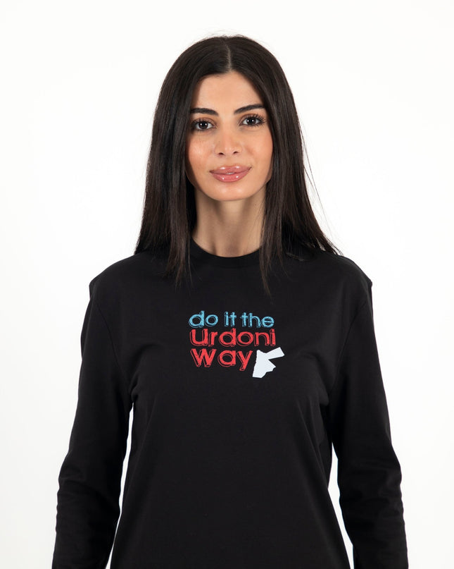 Do It The Urdoni Way | Premium T-shirt Unisex Longsleeve Basic Cut - Premium T-shirt Unisex Longsleeve Basic Cut - Jobedu Jordan