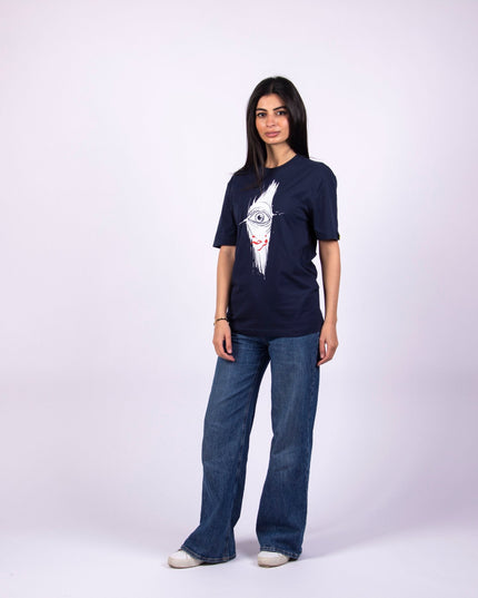 Farha Eye | Basic Cut T-shirt - Graphic T-Shirt - Unisex - Jobedu Jordan