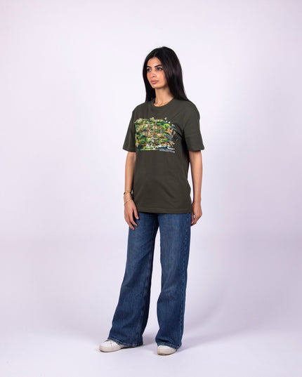 Farha Village | Basic Cut T-shirt - Graphic T-Shirt - Unisex - Jobedu Jordan