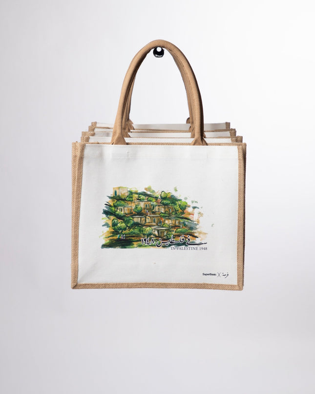Farha Village | Jute Bag - Accessories - Jute Bags - Jobedu Jordan