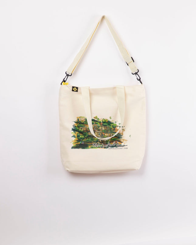 Farha Village | Off White Totebag Hanged - Accessories - OffWhite Totebag Hanged - Jobedu Jordan