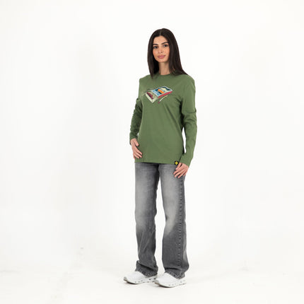 Farha Visit Palestine | Premium T-shirt Unisex Longsleeve Basic Cut - Premium T-shirt Unisex Longsleeve Basic Cut - Jobedu Jordan