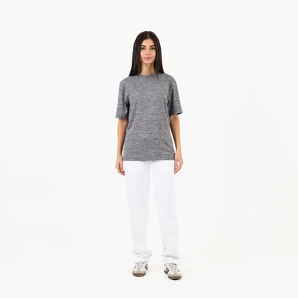 Finess Grey Heather | T-shirt Unisex Self - Rib - T-shirt Unisex Self - Rib - Jobedu Jordan