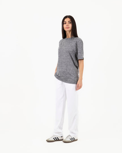 Finess Grey Heather | T-shirt Unisex Self - Rib - T-shirt Unisex Self - Rib - Jobedu Jordan