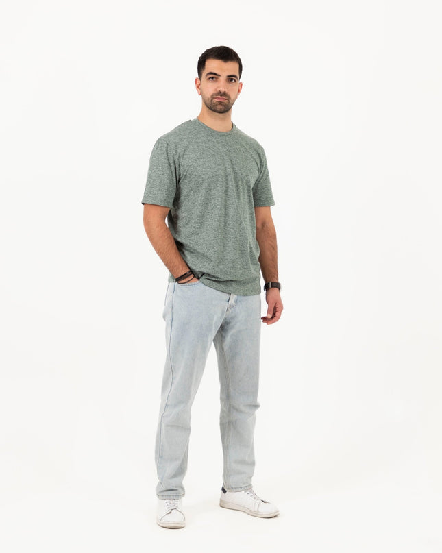 Flag Stone Heather | T-shirt Unisex Self - Rib - T-shirt Unisex Self - Rib - Jobedu Jordan