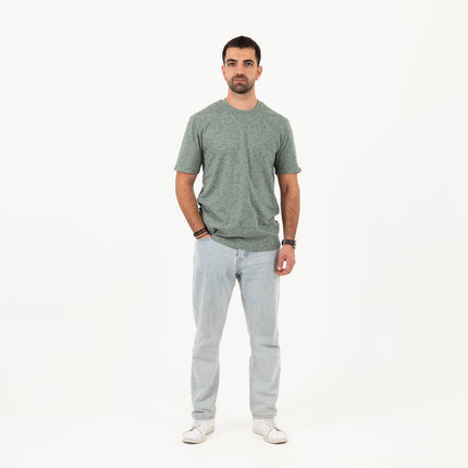 Flag Stone Heather | T-shirt Unisex Self - Rib - T-shirt Unisex Self - Rib - Jobedu Jordan