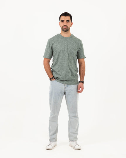 Flag Stone Heather | T-shirt Unisex Self - Rib - T-shirt Unisex Self - Rib - Jobedu Jordan