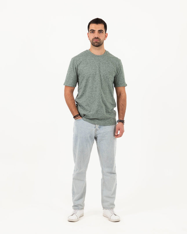 Flag Stone Heather | T-shirt Unisex Self - Rib - T-shirt Unisex Self - Rib - Jobedu Jordan