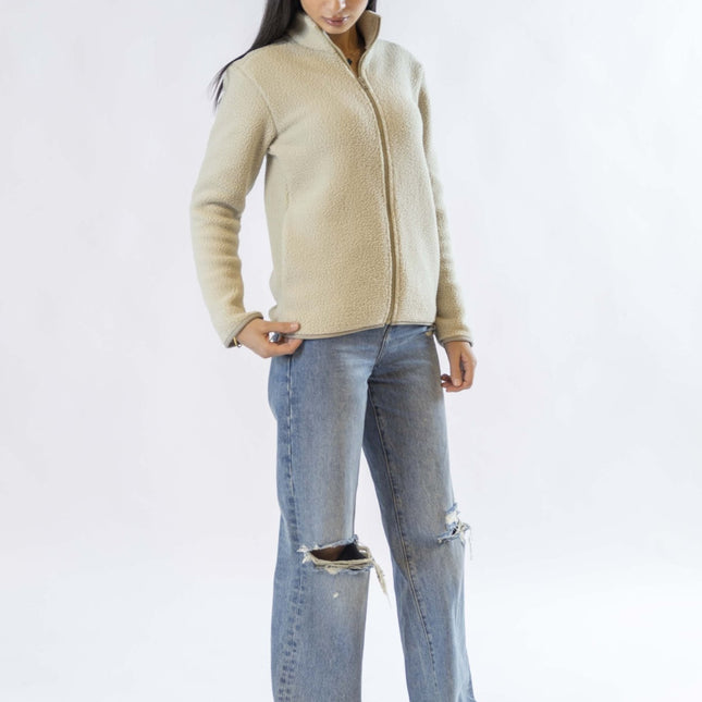 Gray | Women Superbasic Sherpa Jacket - Women Superbasic Sherpa Jacket - Jobedu Jordan