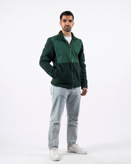 Green | Unisex Premium Superbasic Windwall Sherpa Jacket - Unisex Superbasic Windwall Sherpa Jacket - Jobedu Jordan