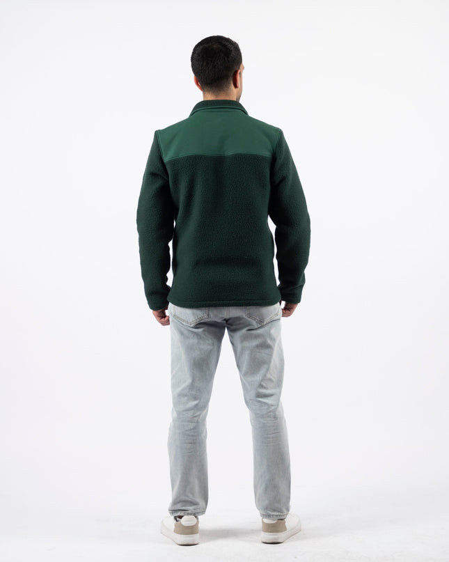 Green | Unisex Premium Superbasic Windwall Sherpa Jacket - Unisex Superbasic Windwall Sherpa Jacket - Jobedu Jordan