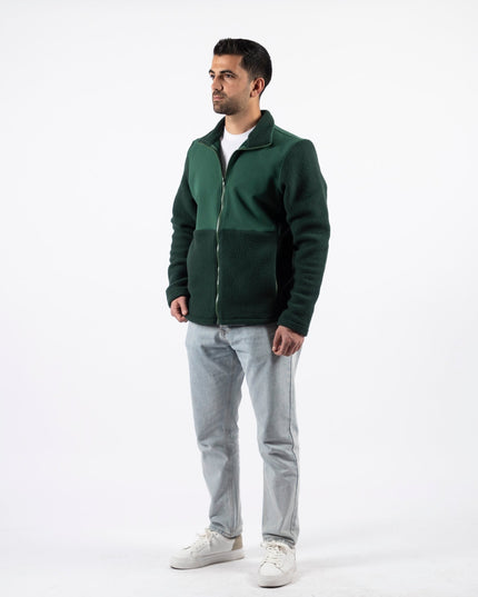Green | Unisex Premium Superbasic Windwall Sherpa Jacket - Unisex Superbasic Windwall Sherpa Jacket - Jobedu Jordan