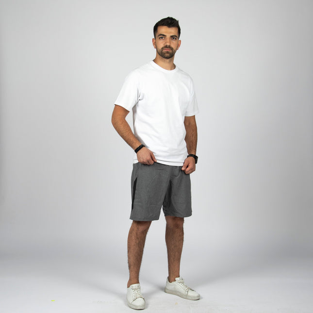 GREY - BLACK | Men's Swimming Short - Men's Swimming Shorts - Jobedu Jordan