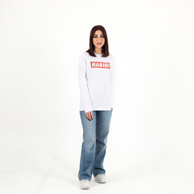 Habibi Simple | Premium T-shirt Unisex Longsleeve Basic Cut - Premium T-shirt Unisex Longsleeve Basic Cut - Jobedu Jordan