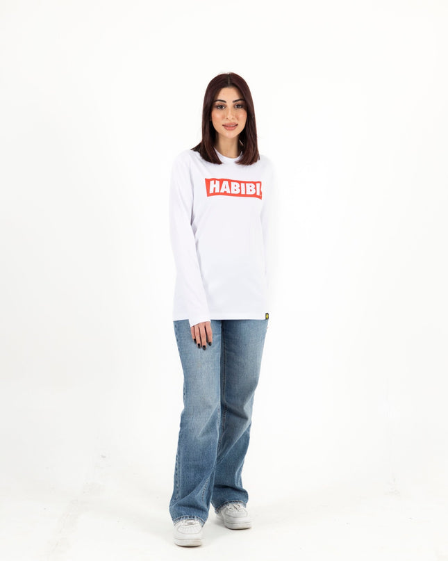 Habibi Simple | Premium T-shirt Unisex Longsleeve Basic Cut - Premium T-shirt Unisex Longsleeve Basic Cut - Jobedu Jordan