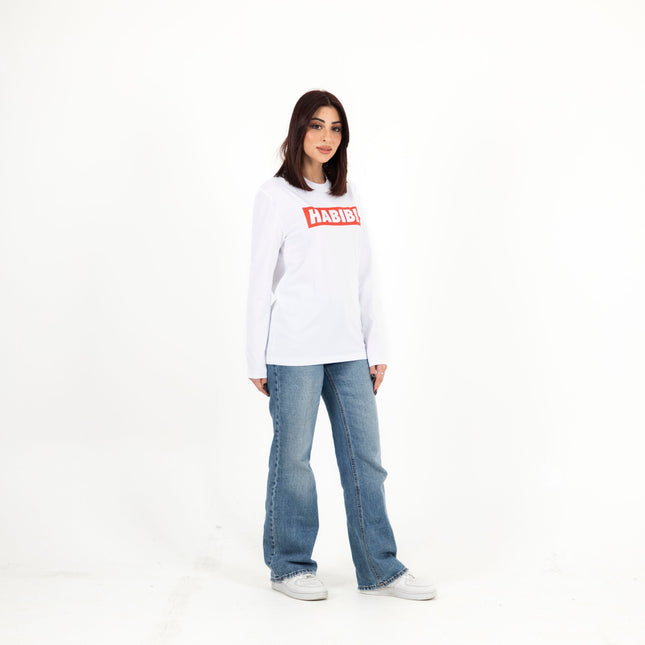 Habibi Simple | Premium T-shirt Unisex Longsleeve Basic Cut - Premium T-shirt Unisex Longsleeve Basic Cut - Jobedu Jordan