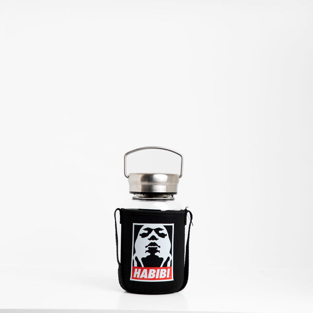 Habibi Um Kalthoum | Premium Water Bottle with Sleeve & Hangers - Accessories - Premium Water Bottle with Sleeve & Hangers - Jobedu Jordan
