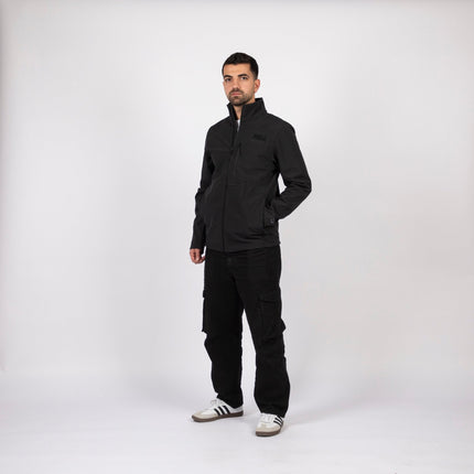 HKJ | Men's Premium Windwall Black Edition Jacket - Premium Men's Windwall Black Edition Jacket - Jobedu Jordan