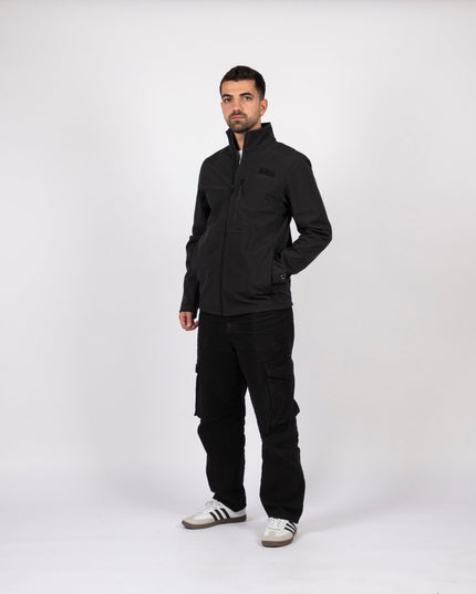HKJ | Men's Premium Windwall Black Edition Jacket - Premium Men's Windwall Black Edition Jacket - Jobedu Jordan