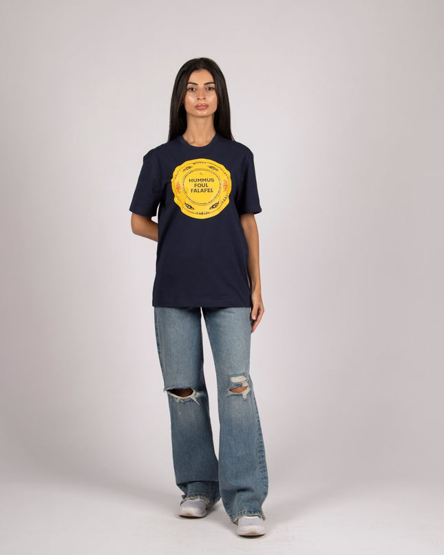 Hummus Foul Falafel | Basic Cut T-shirt - Graphic T-Shirt - Unisex - Jobedu Jordan