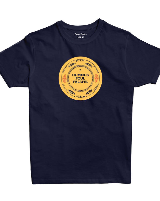 Hummus Foul Falafel | Premium SuperBasic Ghraphic T-Shirt - Premium Super Basic Cut T-Shirt - Unisex - Jobedu Jordan