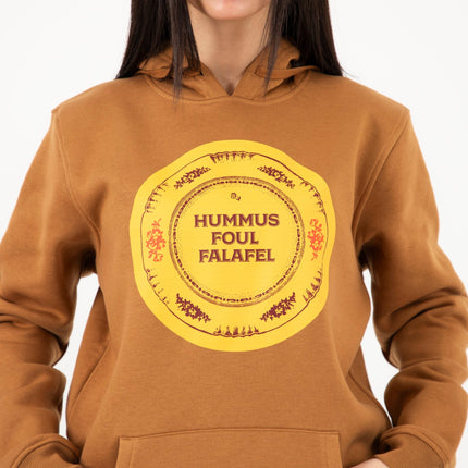Hummus Foul Falafel | Unisex Adult Hoodie - Graphic Hoodie - Unisex - Jobedu Jordan